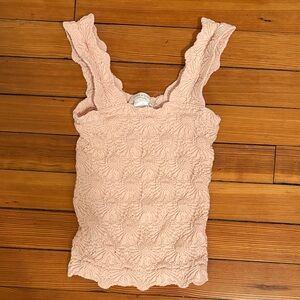 Altar'd State Pink Textured Tank Top